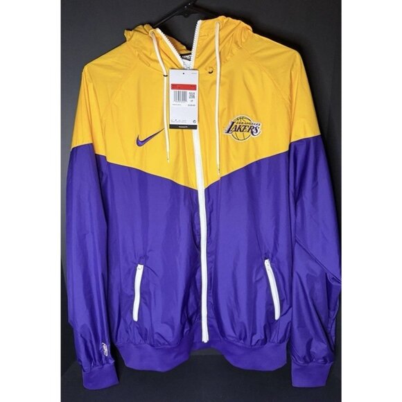 Nike Los Angeles Lakers Court Side Jacket Mens L DB1247-728 NWT - Picture 1 of 9